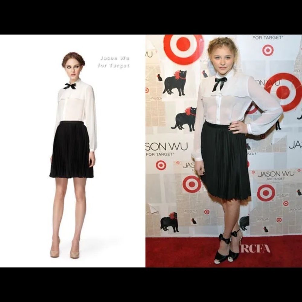 Jason Wu for Target Black Pleated Mini Skirt